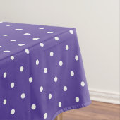 Seamless  medium purple polka dot pattern テーブルクロス (インサイチュ)