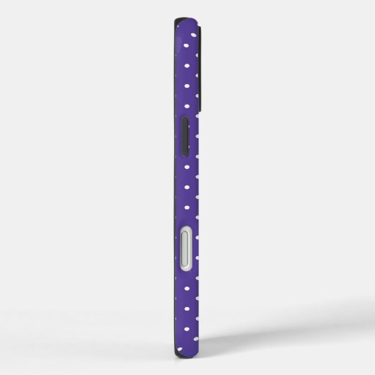 Seamless  medium purple polka dot pattern Case-Mate iPhoneケース (裏面 / 右)