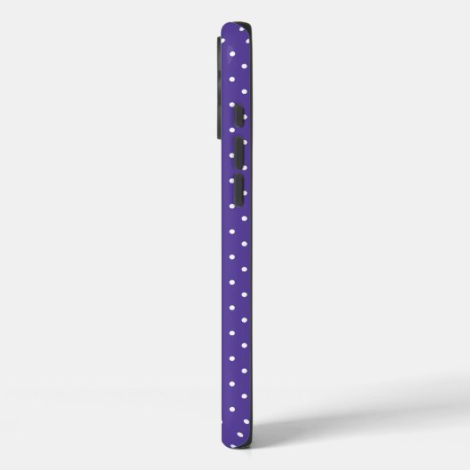 Seamless  medium purple polka dot pattern Case-Mate iPhoneケース (裏面 / 左)