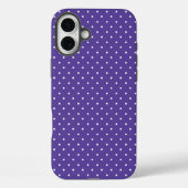 Seamless  medium purple polka dot pattern Case-Mate iPhoneケース (裏面)