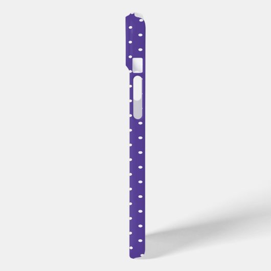 Seamless  medium purple polka dot pattern Case-Mate iPhoneケース (裏面 / 左)