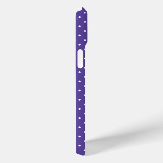 Seamless  medium purple polka dot pattern Case-Mate iPhoneケース (裏面 / 右)