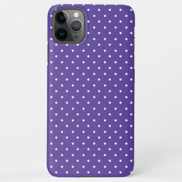 Seamless  medium purple polka dot pattern iPhone 11Pro maxケース