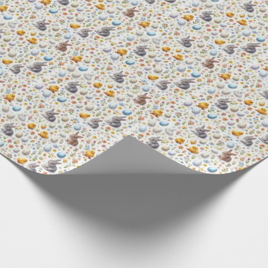 Seamless Micro Ditsy Pattern - Tiny Easter Element ラッピングペーパー (角)