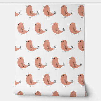  Seamless minimalist vector pattern of cute birds 壁紙