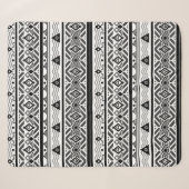 Seamless monochrome folk ethno pattern background シェルパブランケット (正面(横))