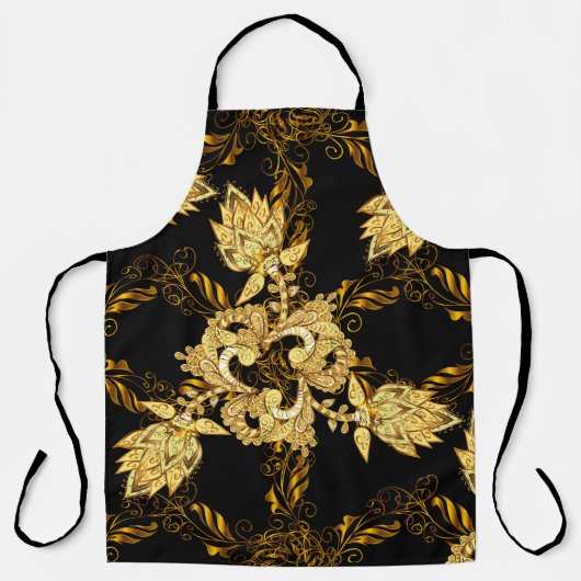 Seamless oriental ornament in the style of baroque エプロン (正面)