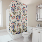 Seamless paisley pattern シャワーカーテン (インサイチュ)