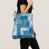 Seamless patchwork collage mix quilt pattern print トートバッグ (クローズアップ)