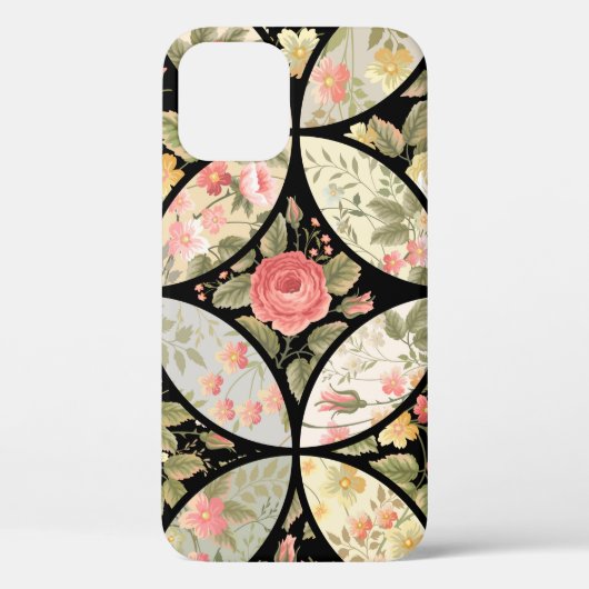 seamless patchwork floral pattern Case-Mate iPhoneケース (裏面)