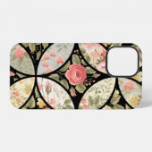 seamless patchwork floral pattern iPhoneケース (裏面横)