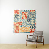 Seamless patchwork pattern. A collection of hand-d タペストリー (インサイチュ(横))