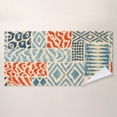Seamless patchwork pattern. A collection of hand-d バスタオル (バスタオル)