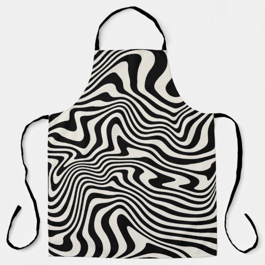 seamless pattern. Abstract striped texture with b エプロン (正面)