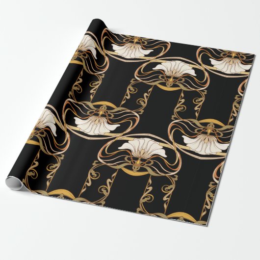 Seamless pattern, background with decorative eleme ラッピングペーパー (アンロールド)