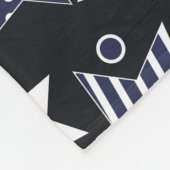 Seamless pattern background with stylized starspat フリースブランケット (角)