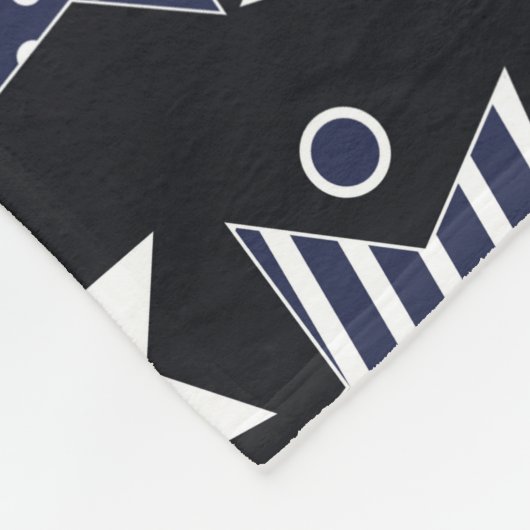 Seamless pattern background with stylized starspat フリースブランケット (角)