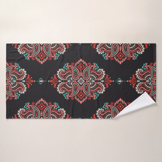 Seamless pattern based on traditional Asian elemen バスタオル (バスタオル)