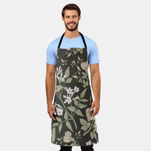 Seamless pattern. Beautiful fabric blooming realis エプロン (着用した状態)