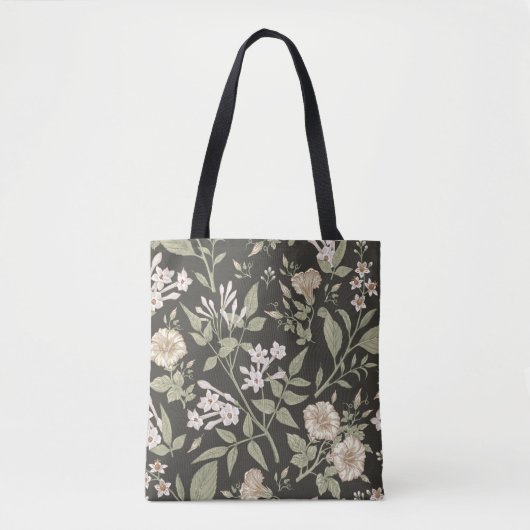 Seamless pattern. Beautiful fabric blooming realis トートバッグ (正面)