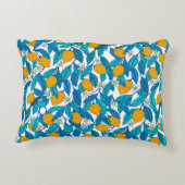 Seamless pattern. Blooming lemon. Flowers neroli. アクセントクッション (裏面)