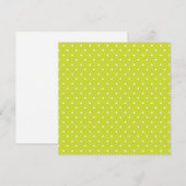 Seamless pattern  bright lime polka dot pattern サンキューカード (正面/裏面)