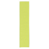 Seamless pattern  bright lime polka dot pattern ショートテーブルランナー (正面)