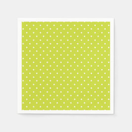 Seamless pattern  bright lime polka dot pattern スタンダードカクテルナプキン