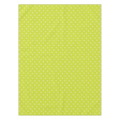 Seamless pattern  bright lime polka dot pattern テーブルクロス (正面)