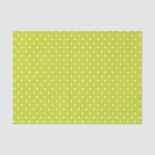 Seamless pattern  bright lime polka dot pattern 薄葉紙 (正面)