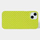 Seamless pattern  bright lime polka dot pattern Case-Mate iPhoneケース (裏面 (横))