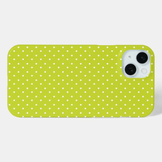 Seamless pattern  bright lime polka dot pattern Case-Mate iPhoneケース (裏面 (横))