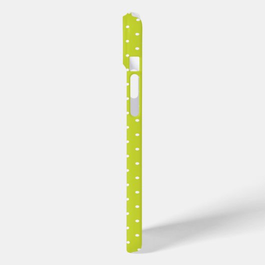 Seamless pattern  bright lime polka dot pattern Case-Mate iPhoneケース (裏面 / 左)