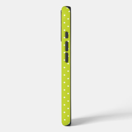 Seamless pattern  bright lime polka dot pattern Case-Mate iPhoneケース (裏面 / 左)