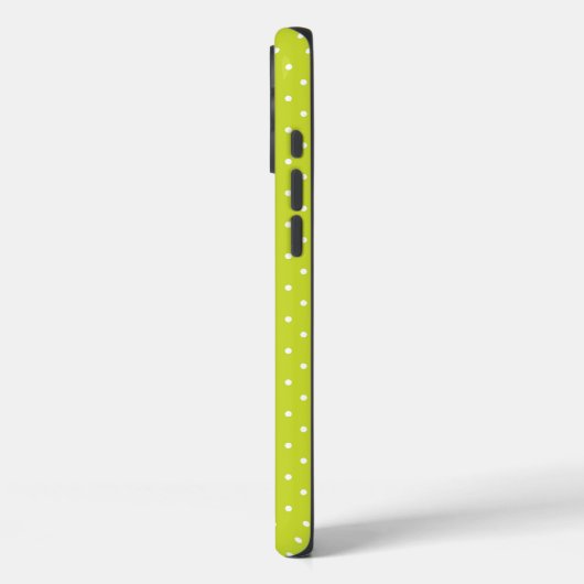 Seamless pattern  bright lime polka dot pattern Case-Mate iPhoneケース (裏面 / 左)