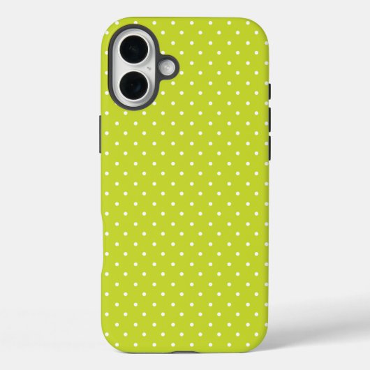 Seamless pattern  bright lime polka dot pattern Case-Mate iPhoneケース (裏面)