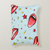 Seamless pattern cartoon comic super speech bubble アクセントクッション (正面(垂直))