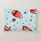 Seamless pattern cartoon comic super speech bubble アクセントクッション (裏面)