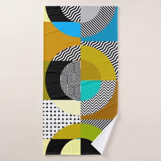 Seamless pattern. Circles pattern in geometric col バスタオル (バスタオル)