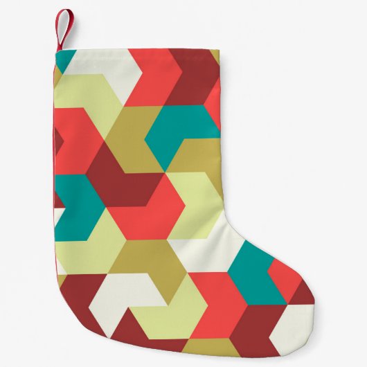 Seamless pattern. Endless background of geometric スモールクリスマスストッキング (正面)