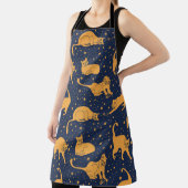 Seamless pattern, funny cats in everyday poses, pl エプロン (インサイチュ)