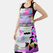 Seamless Pattern Glitch Design. Cyberpunk Digital エプロン (インサイチュ)