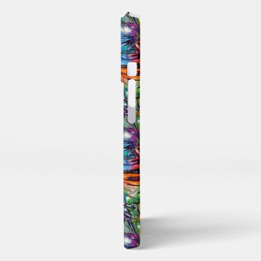 Seamless Pattern Graffiti 11 iPhoneケース (左側面)