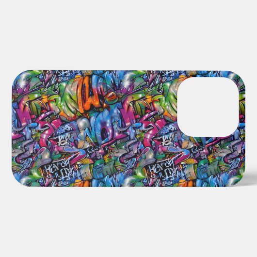 Seamless Pattern Graffiti 11 iPhoneケース (裏面横)