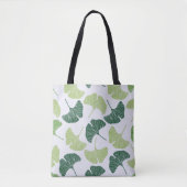 Seamless pattern Green ginkgo biloba  トートバッグ (正面)