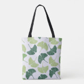 Seamless pattern Green ginkgo biloba  トートバッグ (裏面)
