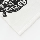 Seamless pattern. Hand drawn vintage illustrations フリースブランケット (角)