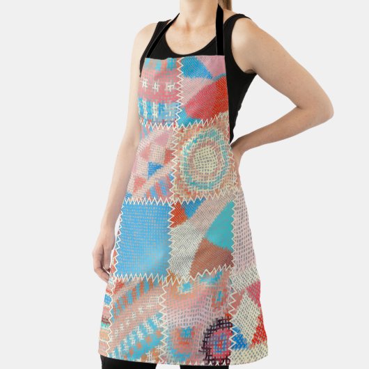 Seamless pattern. Imitation of a patchwork pattern エプロン (インサイチュ)