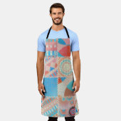Seamless pattern. Imitation of a patchwork pattern エプロン (着用した状態)