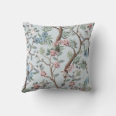 Seamless pattern in chinoiserie style with peonies クッション (裏面)